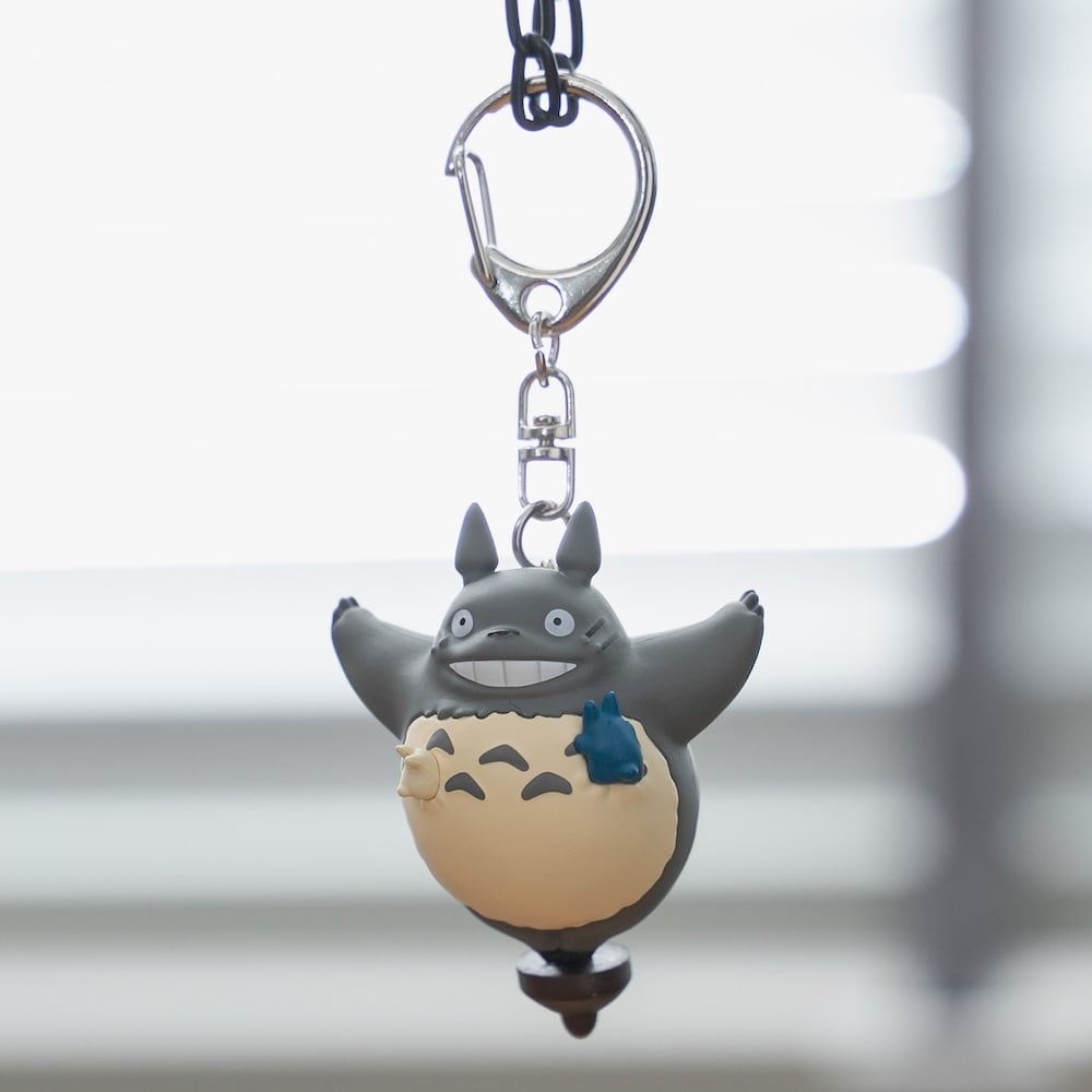 Studio Ghibli My Neighbour Totoro Spinning Top Totoro 3D Keyring