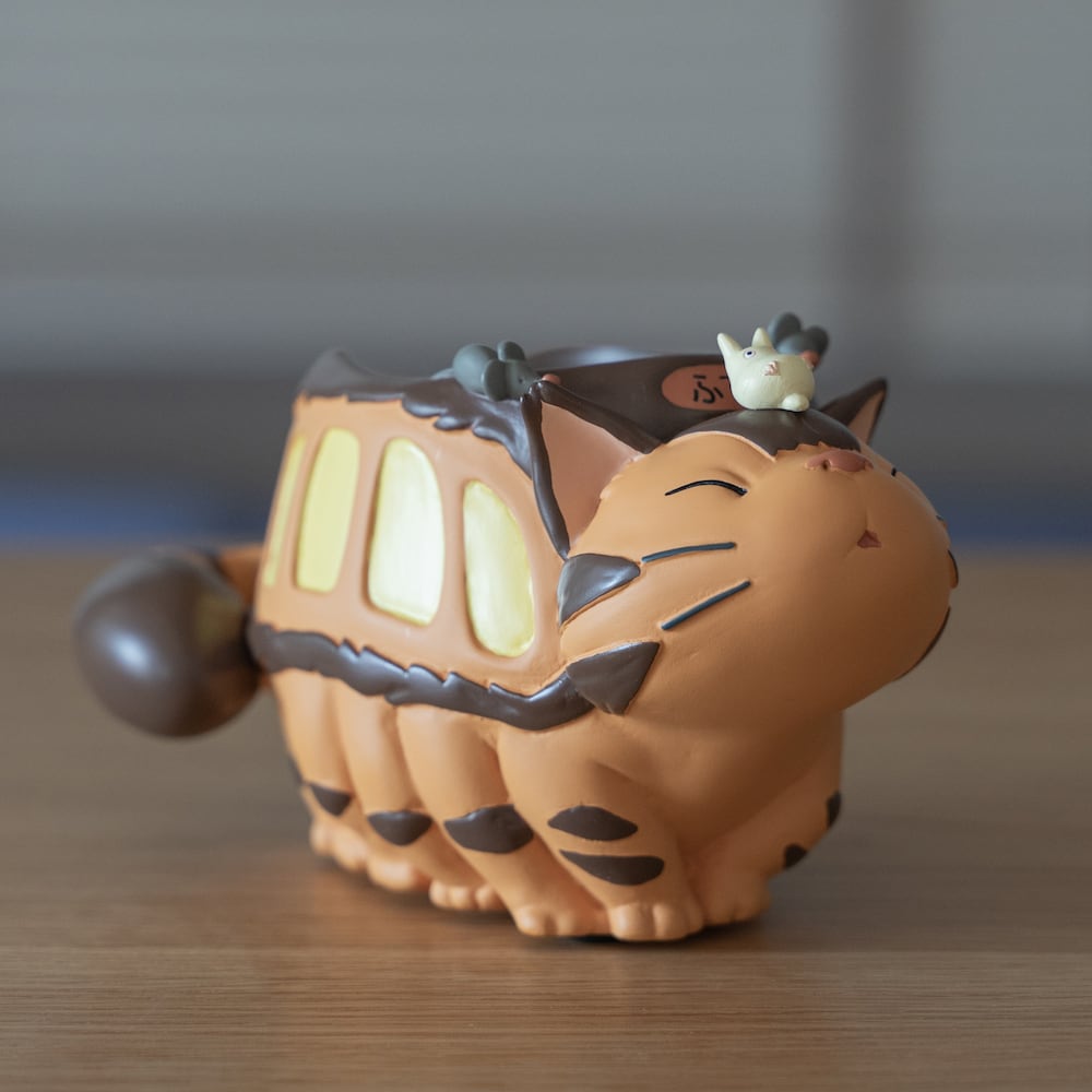 Studio Ghibli My Neighbor Totoro Catbus Stretching Pen Holder Desk Organiser