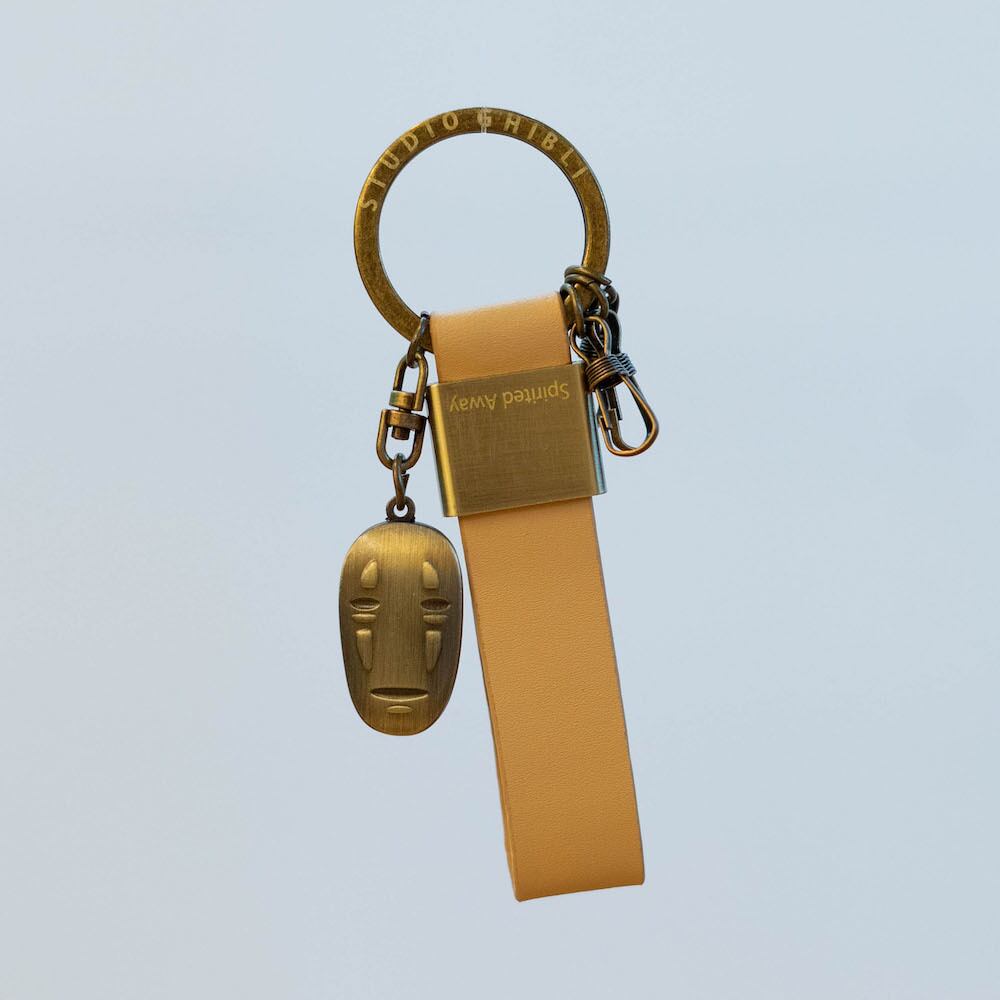 Studio Ghibli Spirited Away No-Face Genuine Leather Keyring