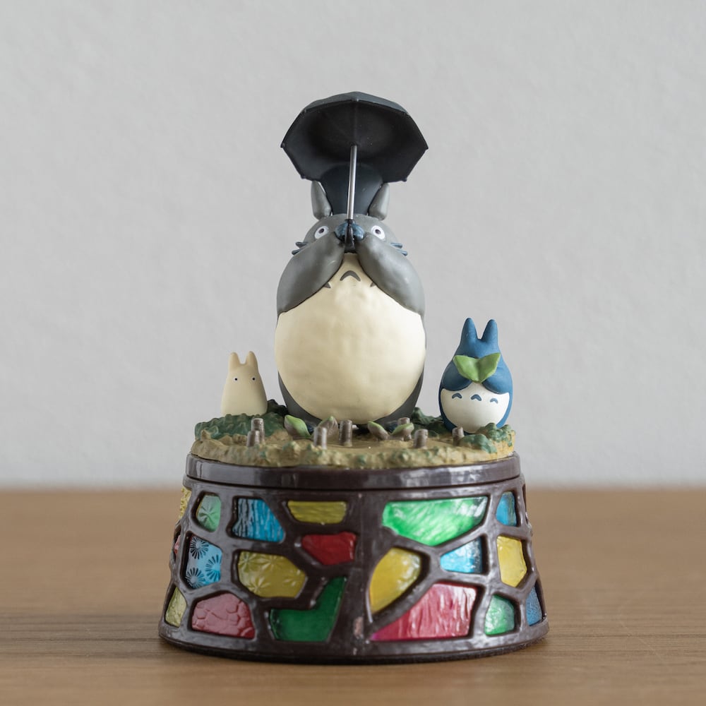 Studio Ghibli My Neighbour Totoro Dondoko Dance Stained Glass Jewellery Box