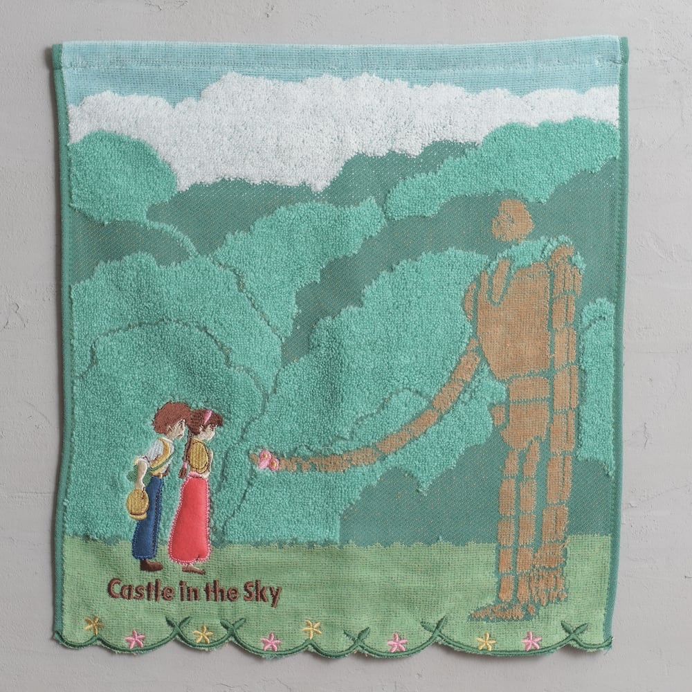 Studio Ghibli Castle in the Sky Wash Towel – Garden Guardian Robot Soldier