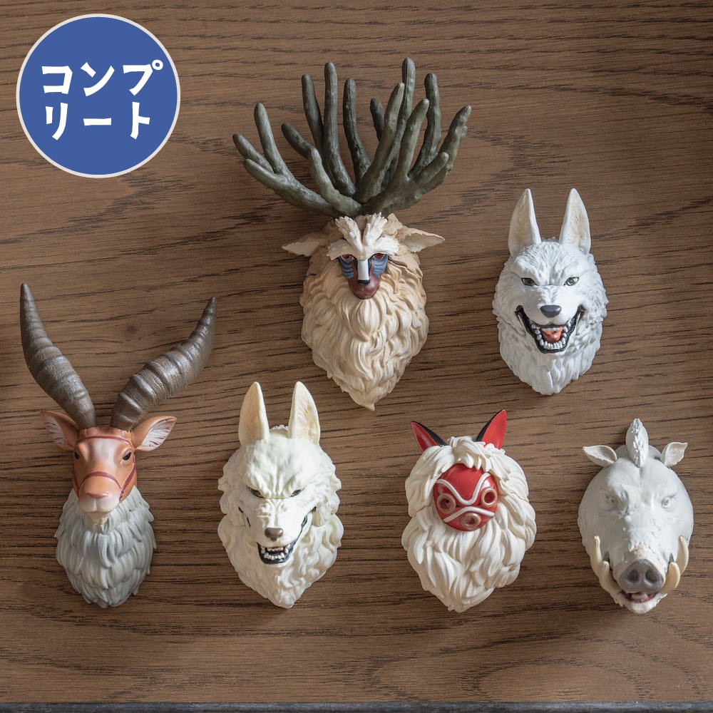 Studio Ghibli Princess Mononoke Face Magnet Complete Box Set – 6 Designs
