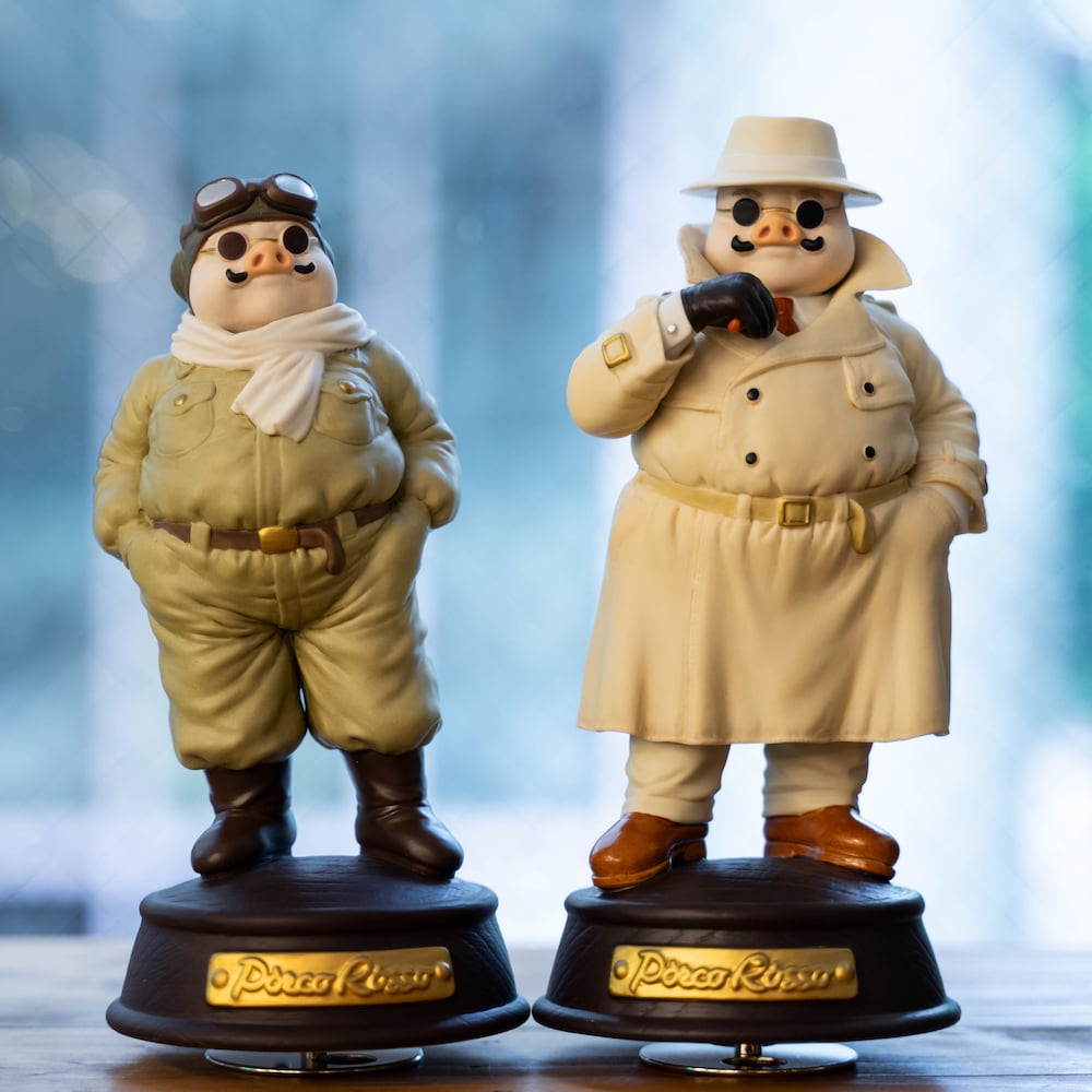 Studio Ghibli Porco Rosso Porco in Flight Suit Porcelain Music Box
