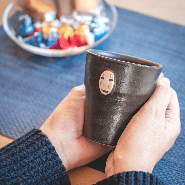 Studio Ghibli Spirited Away No-Face Shigaraki Ware Handmade Cup 200ml