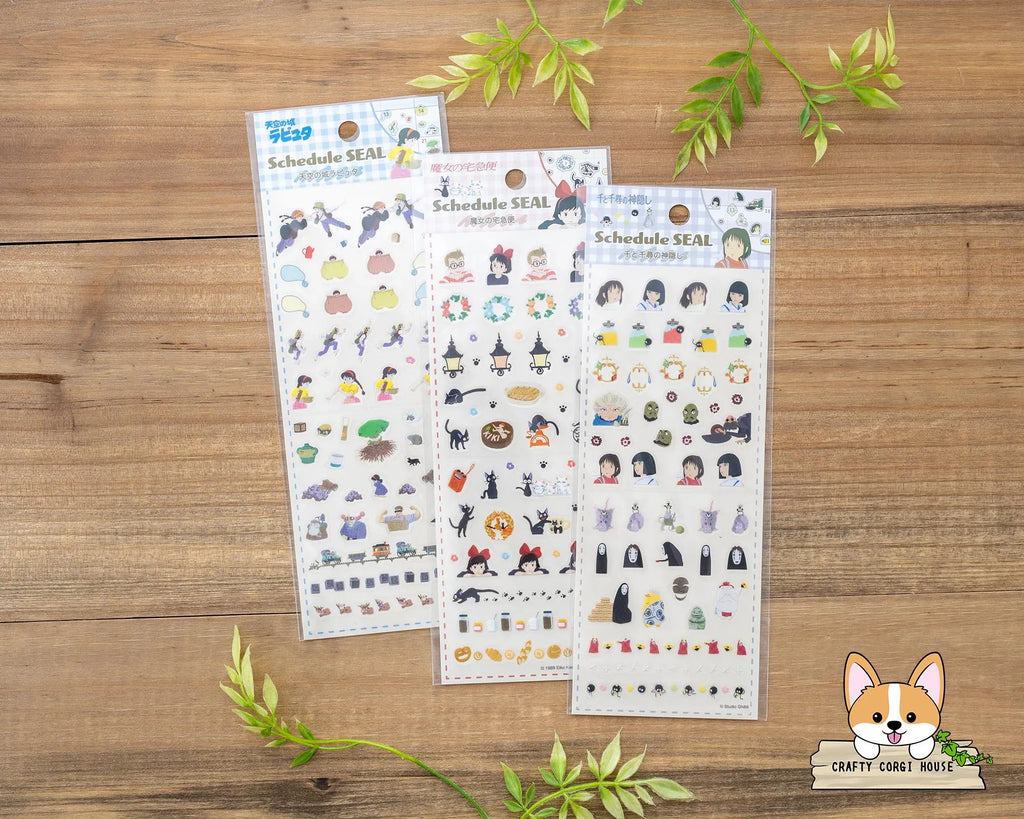 Studio Ghibli Spirited Away Schedule Sticker Sheet SCR-03R