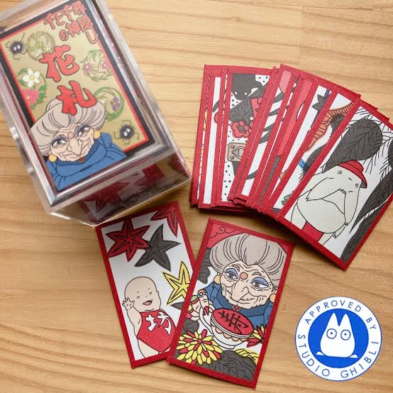 Studio Ghibli Spirited Away Hanafuda Japanese Playing Cards 48 Card Set