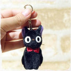 Studio Ghibli Kiki’s Delivery Service Jiji Fluffy Plush Keychain K-9901