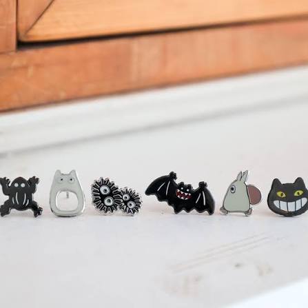 Studio Ghibli My Neighbour Totoro Story Collection Opening 6-Piece Earrings Set