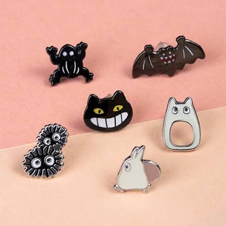 Studio Ghibli My Neighbour Totoro Story Collection Opening 6-Piece Earrings Set