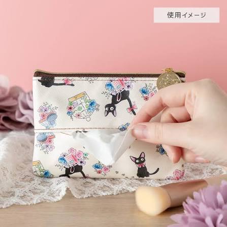 Studio Ghibli Kiki’s Delivery Service Watercolour Flowers Tissue Pouch