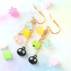 Studio Ghibli Spirited Away Susuwatari Konpeito Candy Earrings