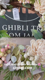 Studio Ghibli My Neighbour Totoro DIY White Sola Flower Wreath Decoration Kit