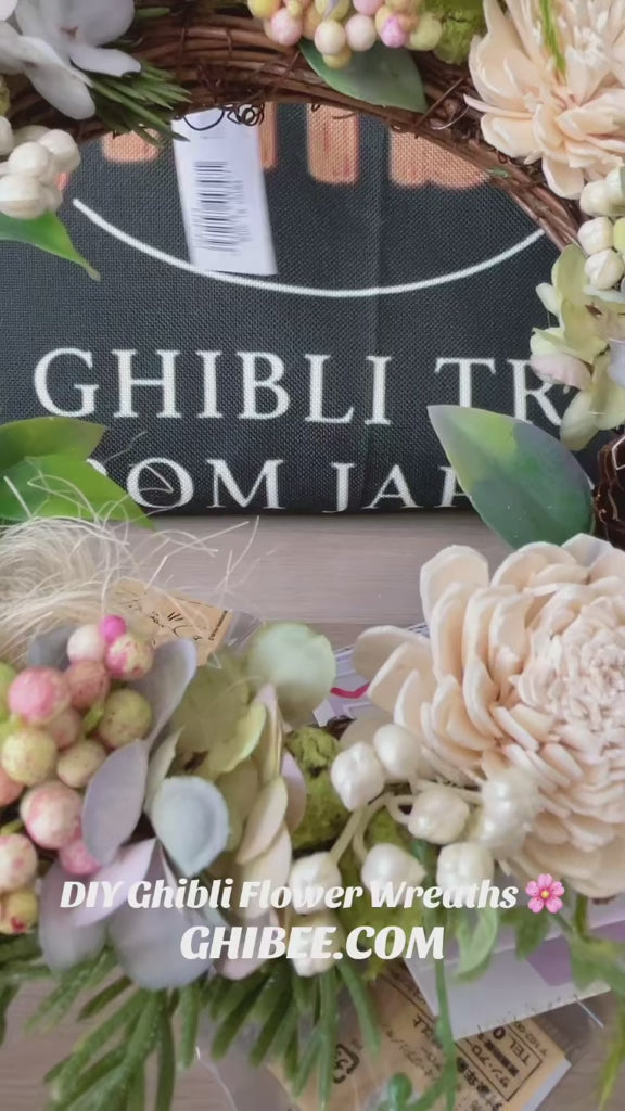 Studio Ghibli My Neighbour Totoro DIY White Sola Flower Wreath Decoration Kit