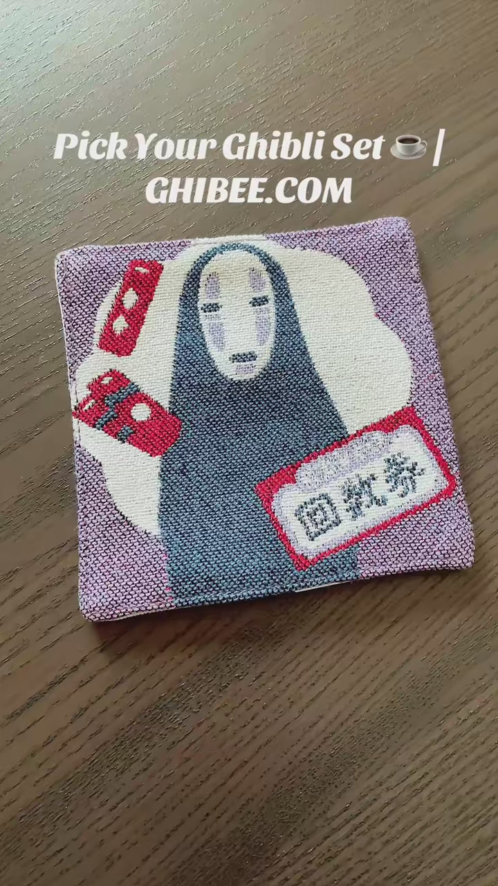 Studio Ghibli Howl’s Moving Castle Gobelin Woven Coaster Set of 4