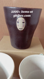 Studio Ghibli Spirited Away No-Face Shigaraki Ware Handmade Cup 200ml