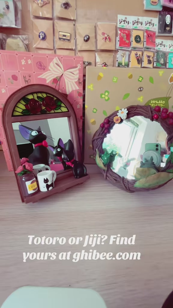 Studio Ghibli Totoro Hide-and-Seek Wreath Table & Wall Mirror Official Benelic