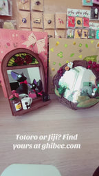 Studio Ghibli Totoro Hide-and-Seek Wreath Table & Wall Mirror Official Benelic