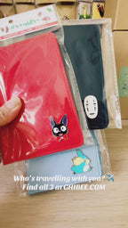 Studio Ghibli Spirited Away No Face Passport Case Travel Wallet Medical Book