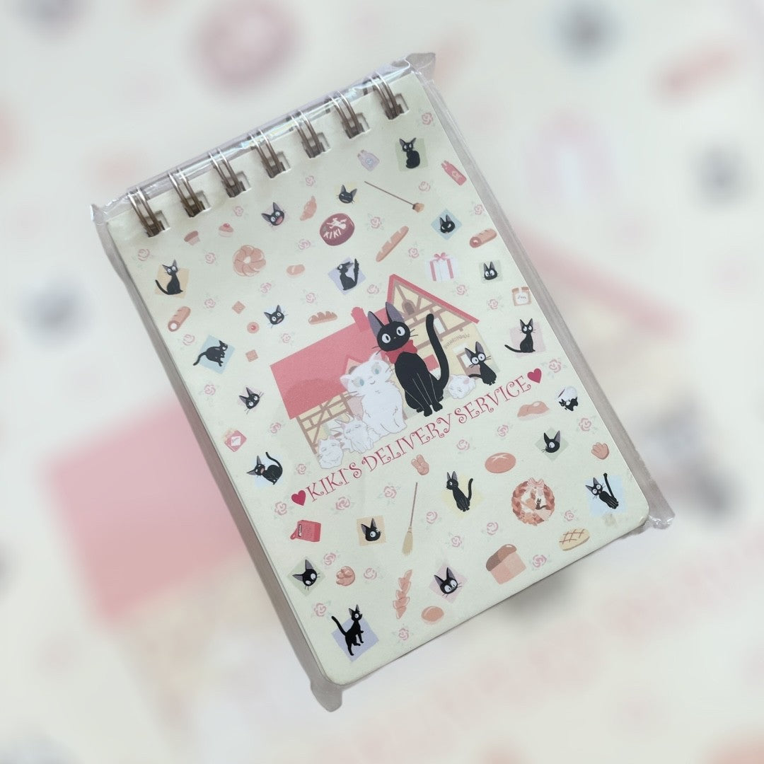 Studio Ghibli Kiki’s Delivery Service Jiji Face A7 Ring Memo Pad – 80 Sheets