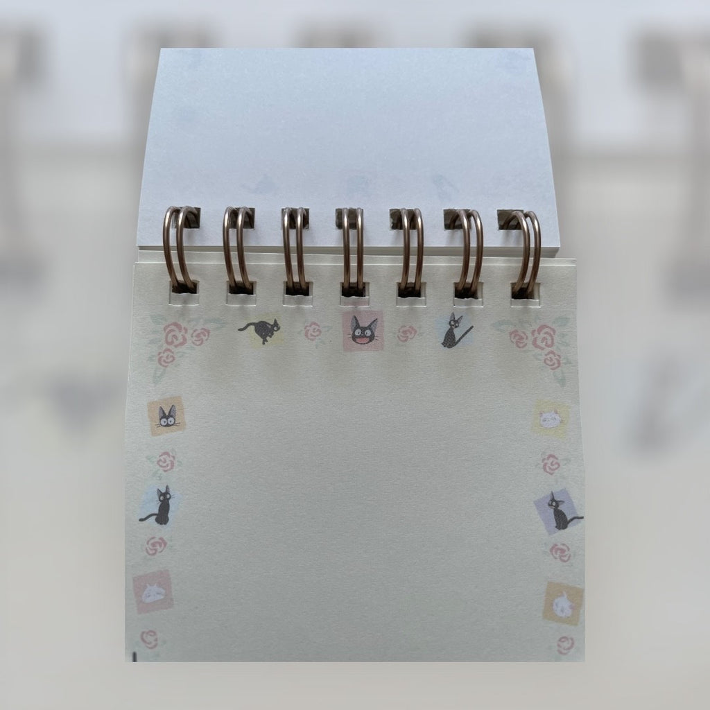 Studio Ghibli Kiki’s Delivery Service Jiji Face A7 Ring Memo Pad – 80 Sheets