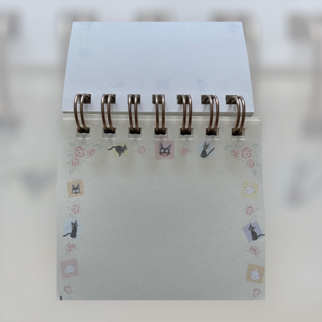 Studio Ghibli Kiki’s Delivery Service Jiji Face A7 Ring Memo Pad – 80 Sheets