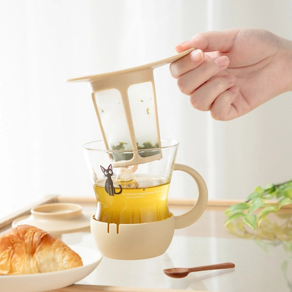 Studio Ghibli Kiki’s Delivery Service Jiji HARIO Tea Infuser Glass Mug 200ml