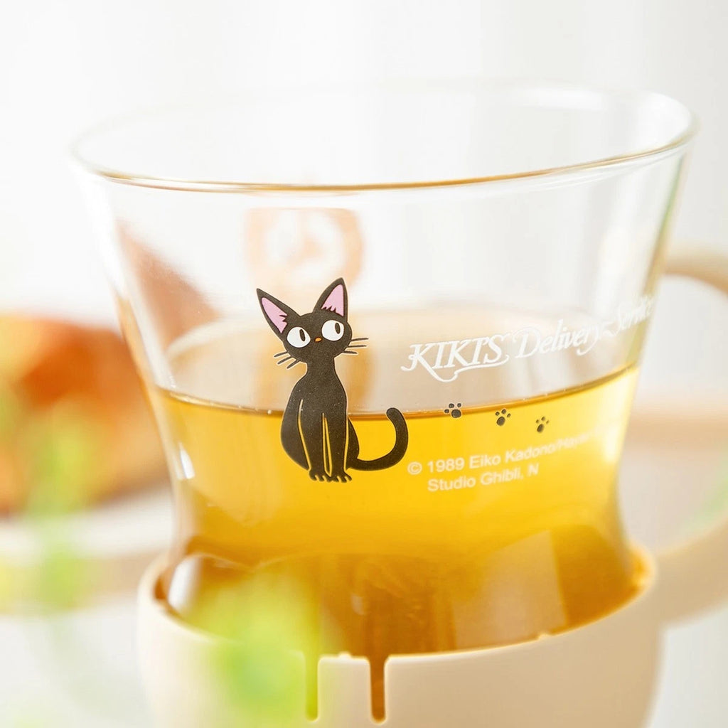 Studio Ghibli Kiki’s Delivery Service Jiji HARIO Tea Infuser Glass Mug 200ml