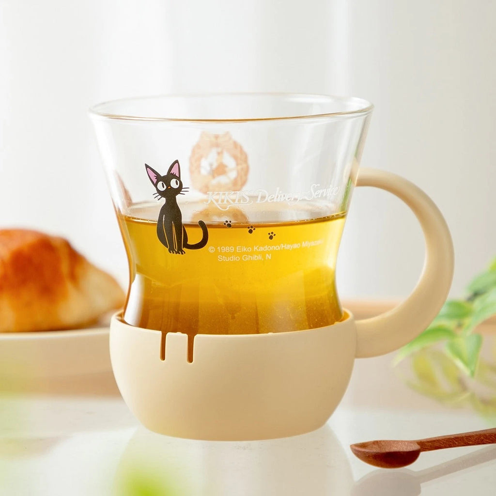 Studio Ghibli Kiki’s Delivery Service Jiji HARIO Tea Infuser Glass Mug 200ml