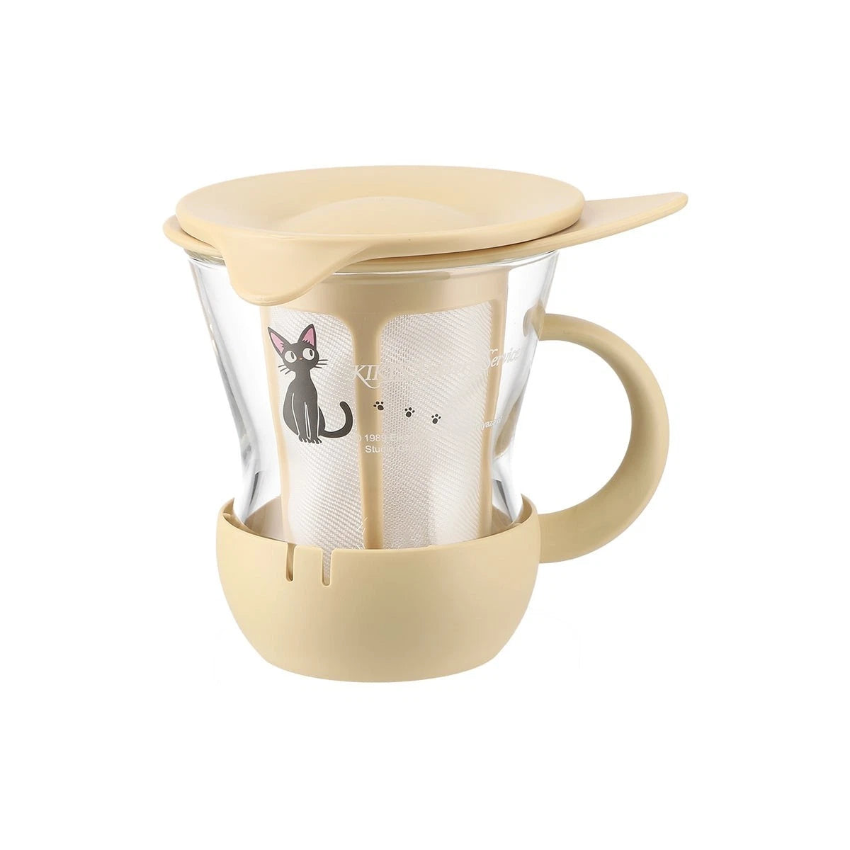 Studio Ghibli Kiki’s Delivery Service Jiji HARIO Tea Infuser Glass Mug 200ml