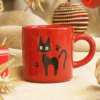 Studio Ghibli Kiki’s Delivery Service Jiji Red Ceramic Mug