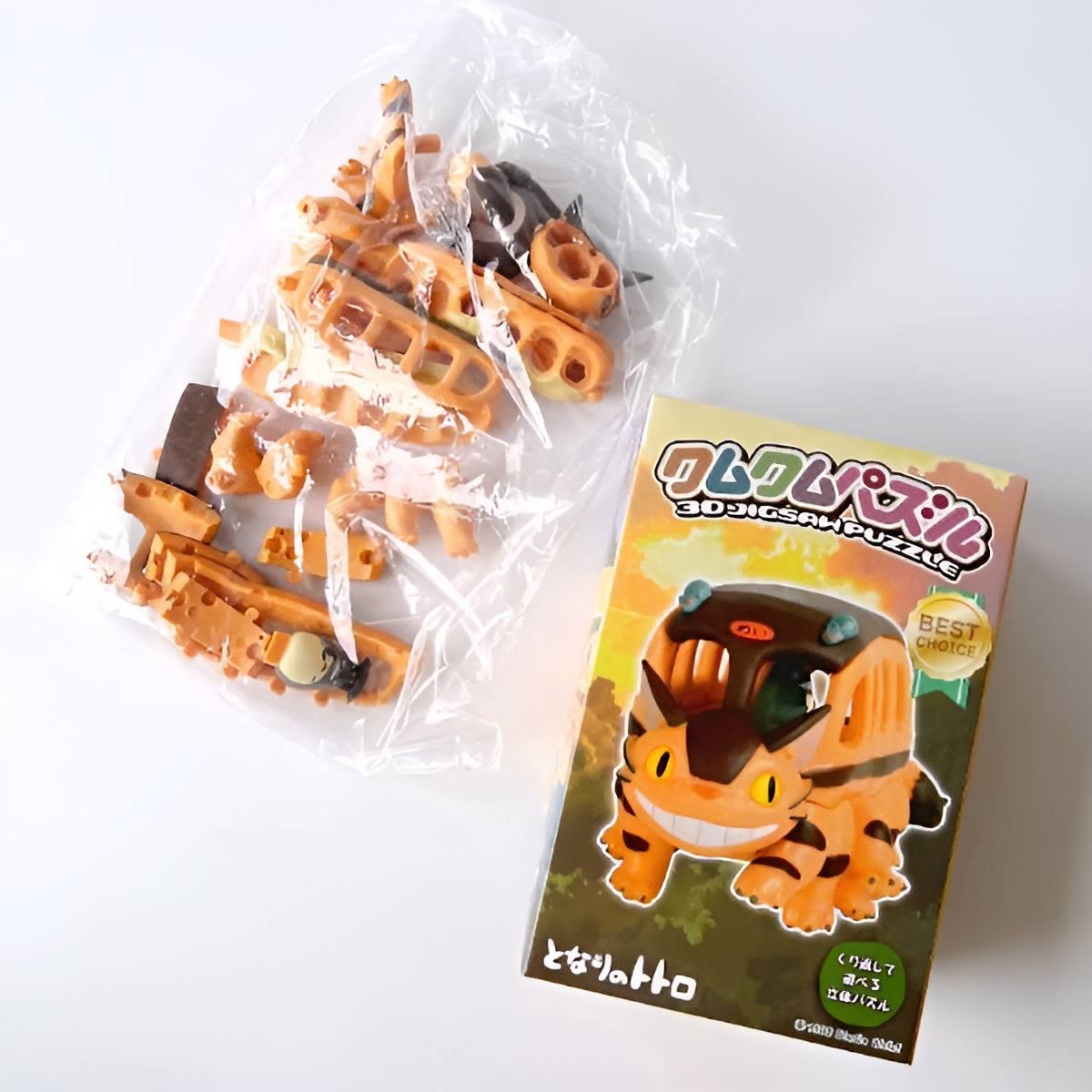 Studio Ghibli My Neighbour Totoro Catbus Kumukumu 3D Puzzle – 18 Pieces